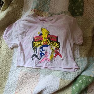 Tie dye power rangers crop top